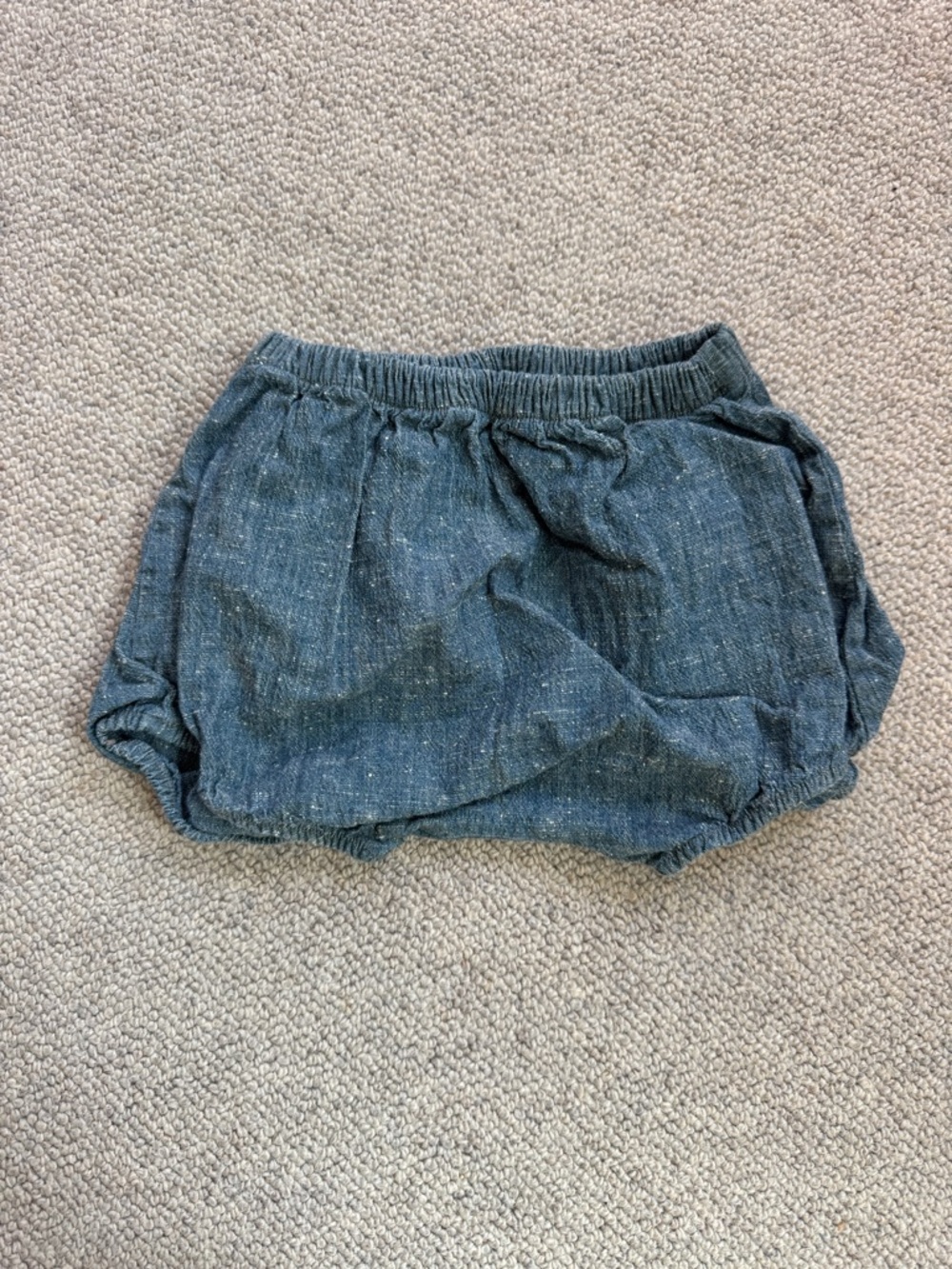 Kids Bubble Shorts in Heathered Blue